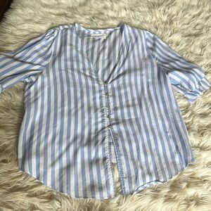 Cute summer blouse.   Fun sleeves